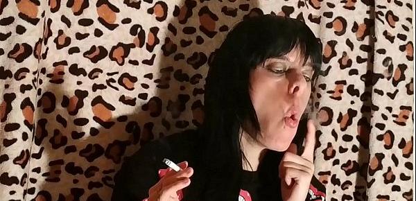  Beth Kinky - Sexy goth domina smoking 2 pt2 HD